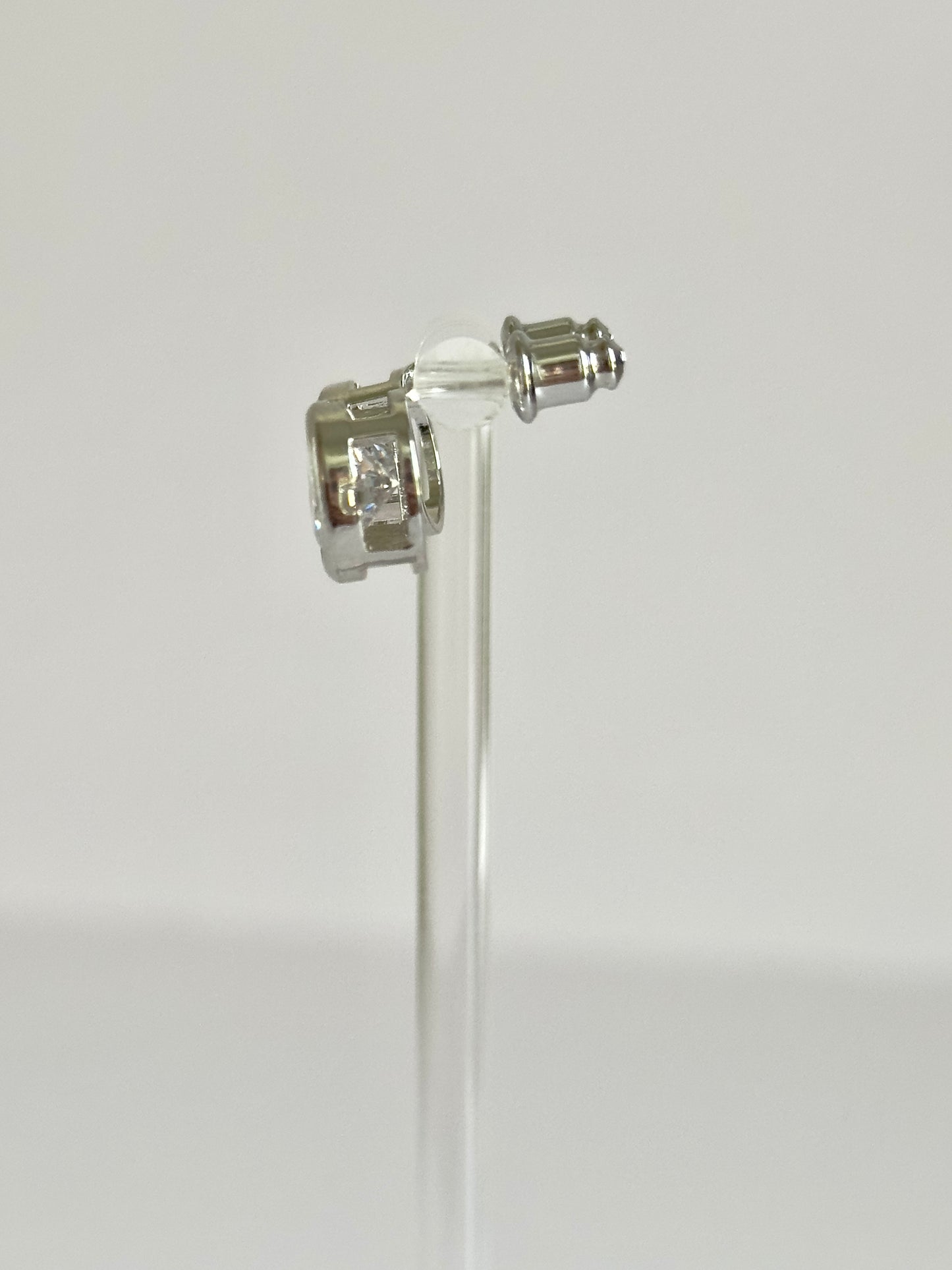 Bezel Silver Studs