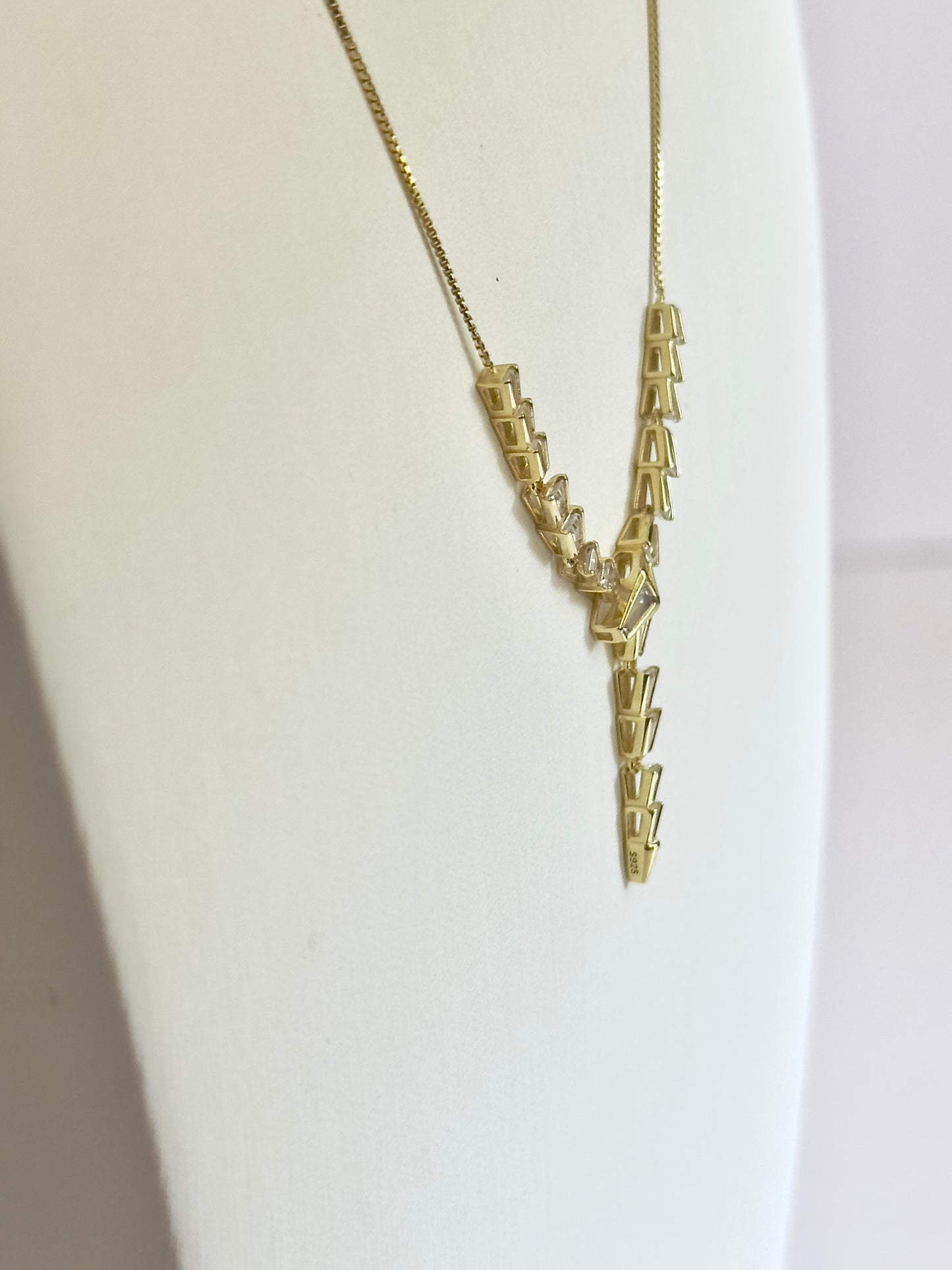 Snake Shine Gold Necklace