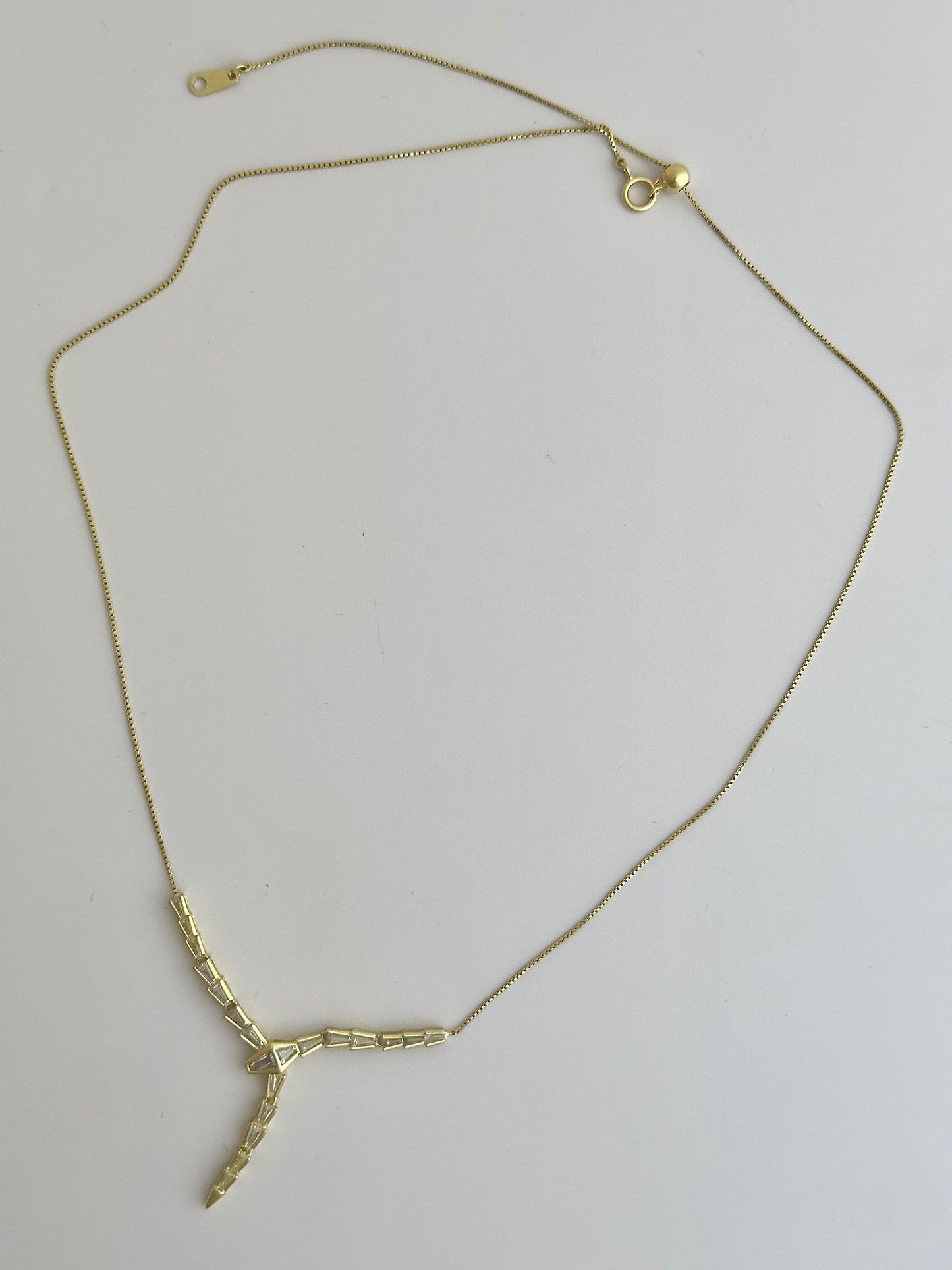 Snake Shine Gold Necklace