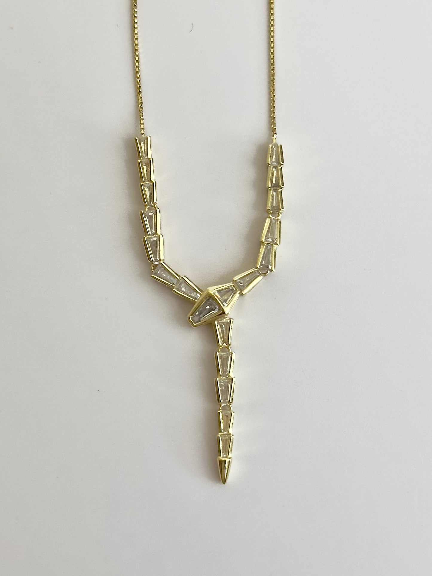 Snake Shine Gold Necklace