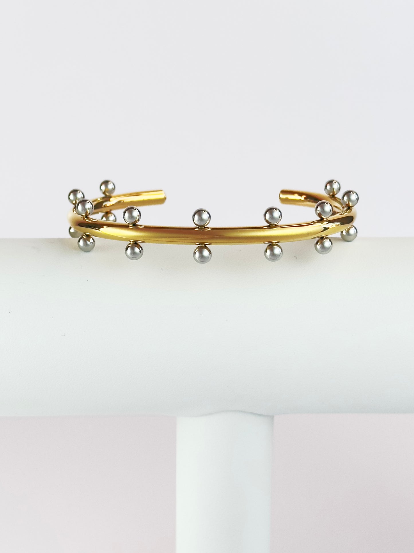 Cindy Gold Studded Cuff
