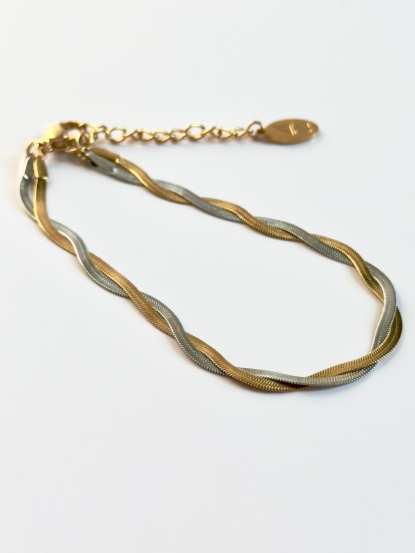 Mixed Metal Twist Bracelet
