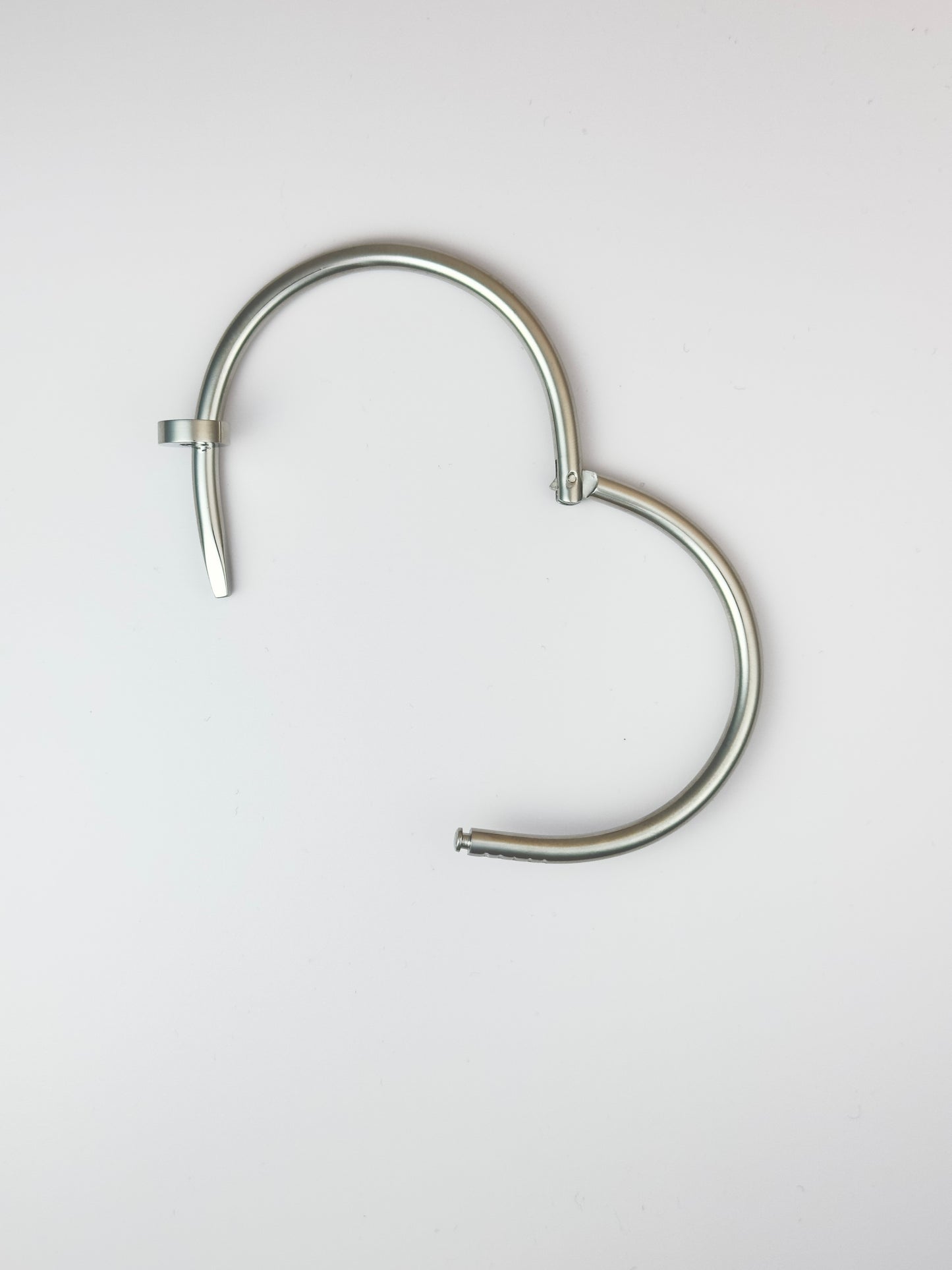 Nail Cuff Silver Bracelet