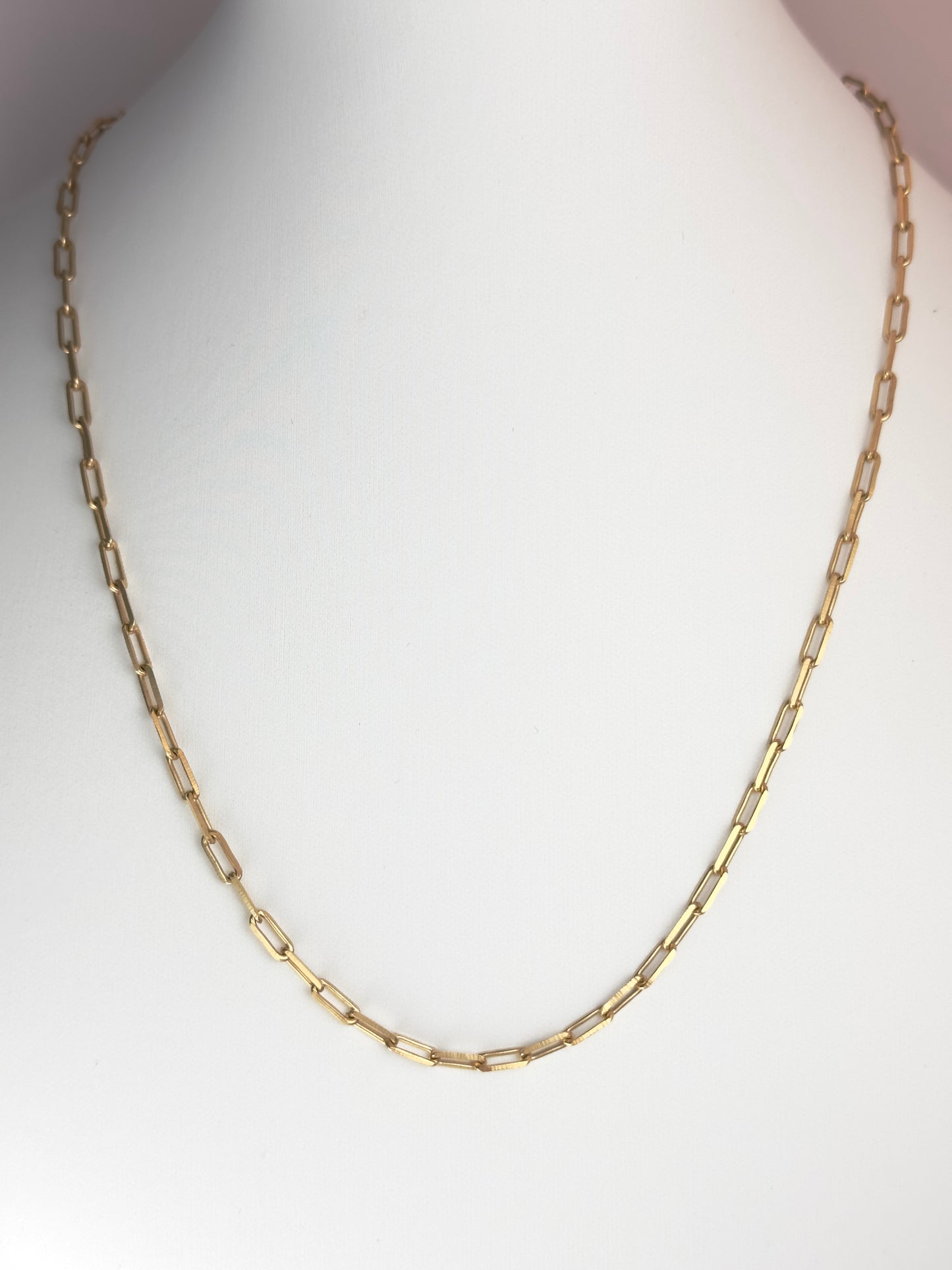 Paperclip Gold Chain Necklace
