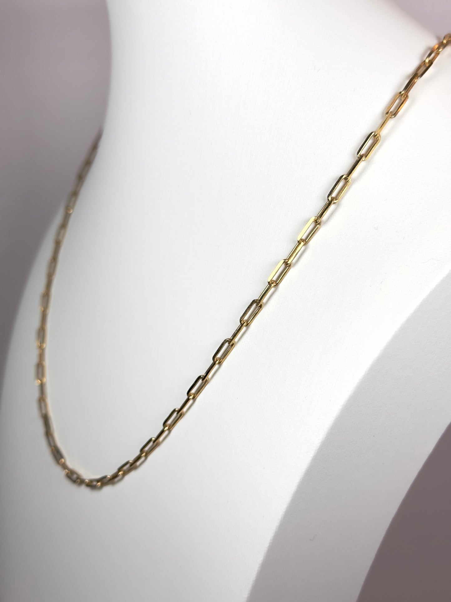 Paperclip Gold Chain Necklace