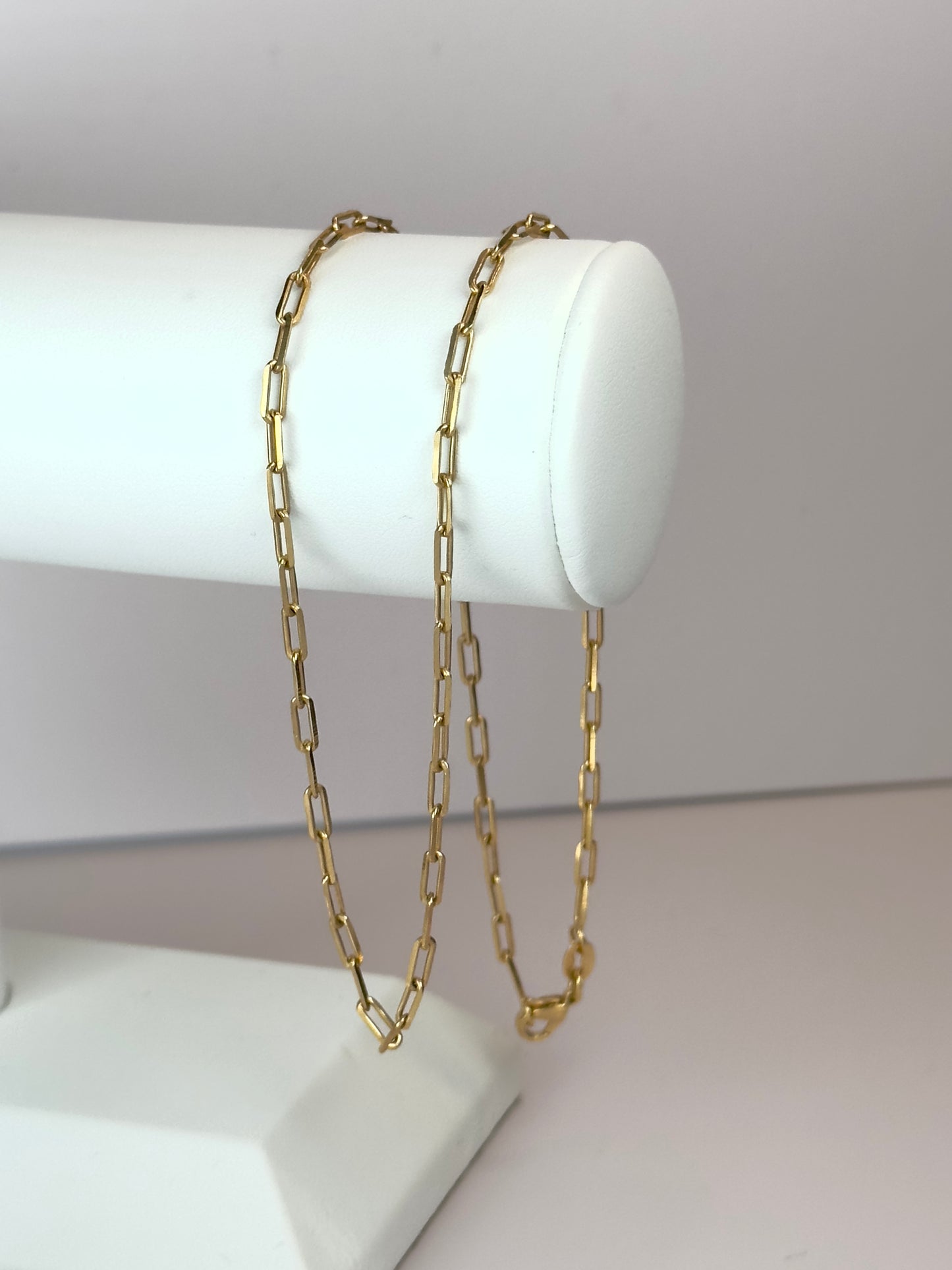 Paperclip Gold Chain Necklace