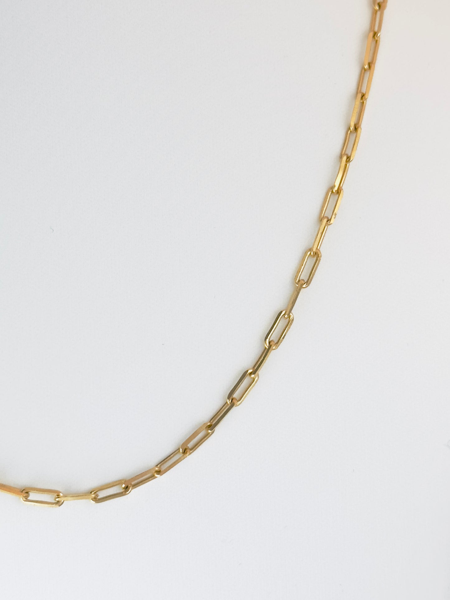 Paperclip Gold Chain Necklace