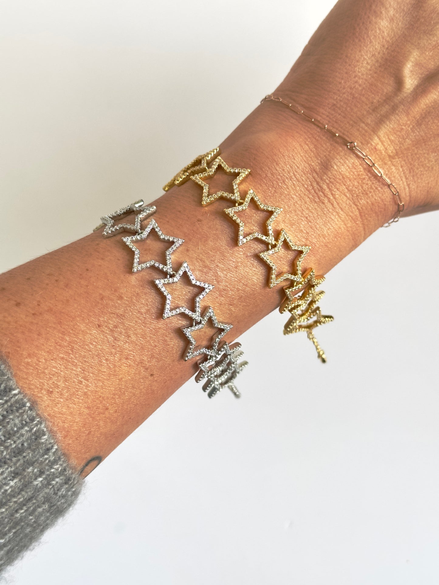 Silver Star Shine Bracelet