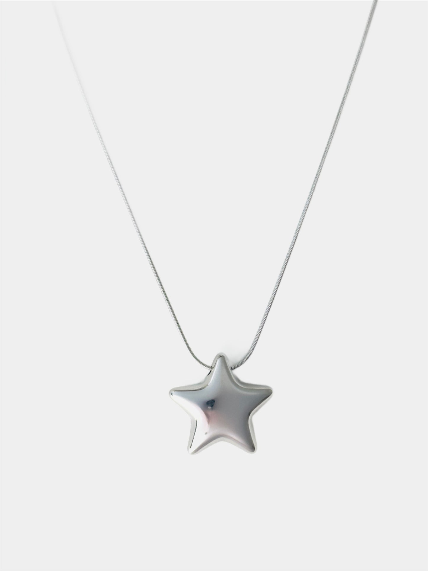 Star Power in Silver Necklace