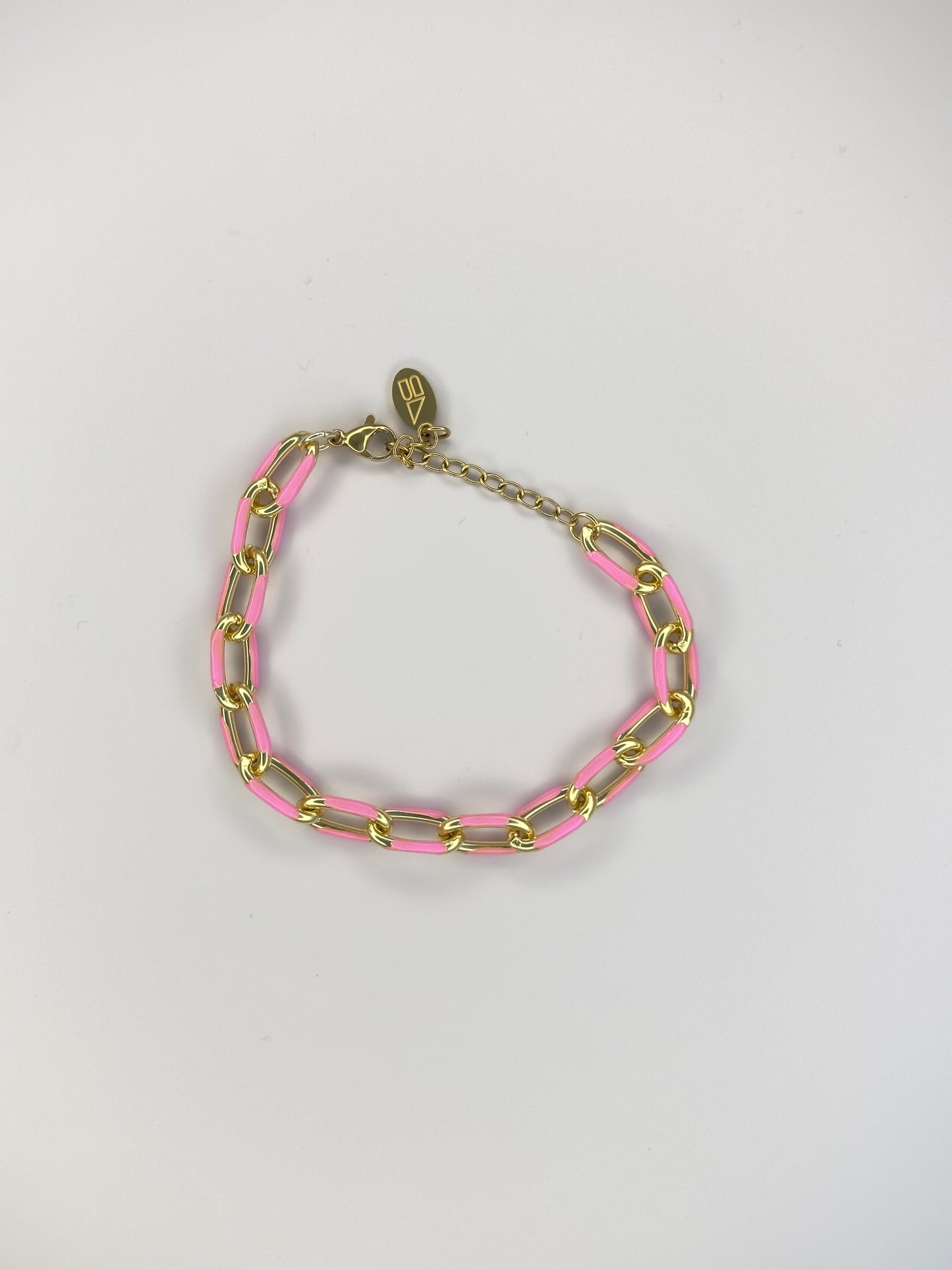 Penny Pink Chain Bracelet