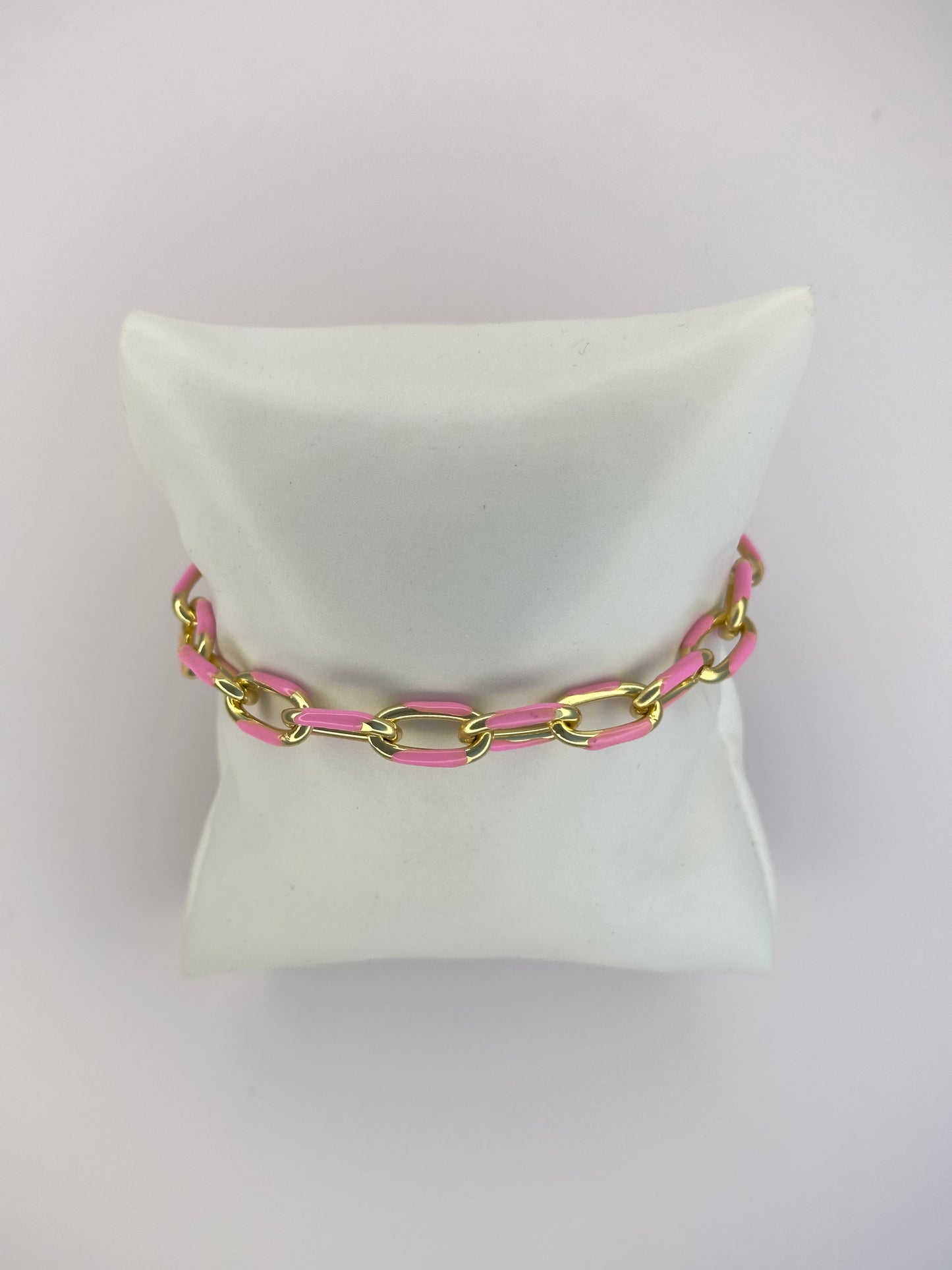 Penny Pink Chain Bracelet