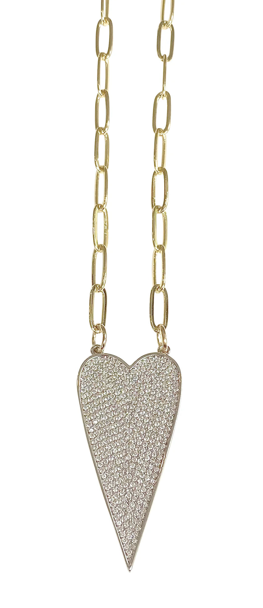 Jumbo Silver Heart Necklace