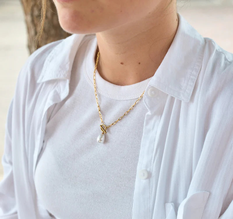 Pearl Toggle Necklace