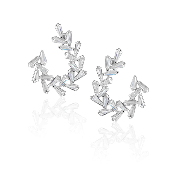 Shiny Baguette Earring