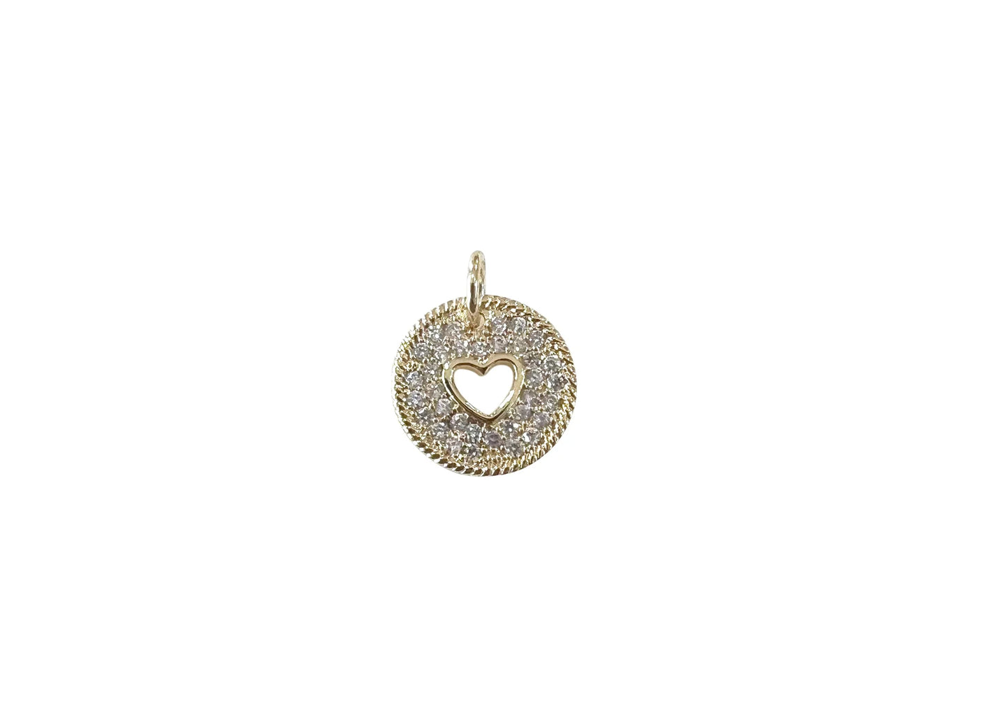 Heart Coin Charm Necklace
