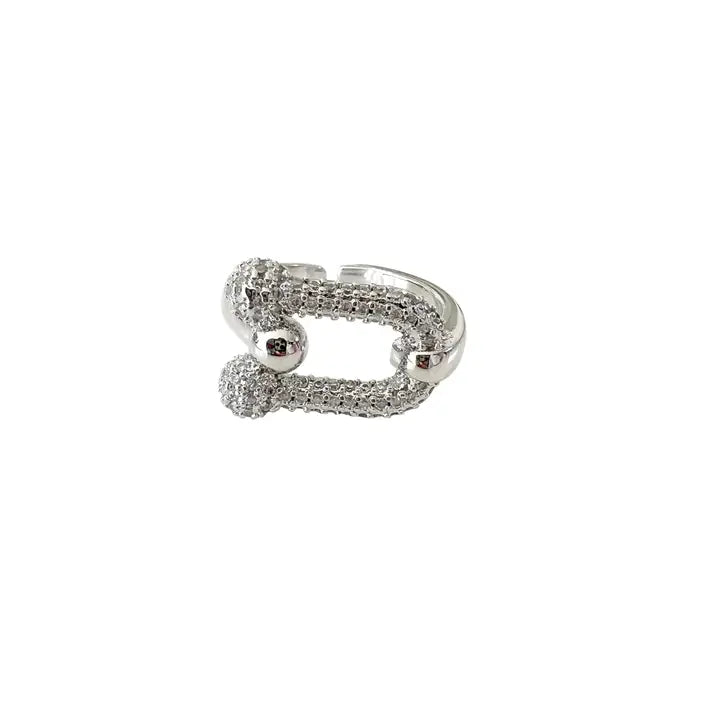 Silver Link Ring