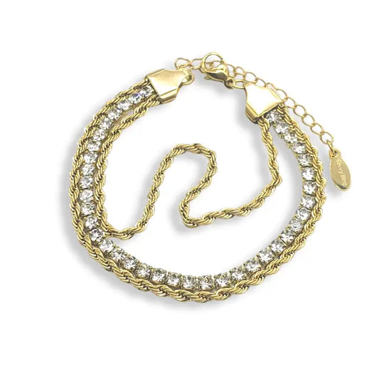 Tennis Rope Layered Bracelet