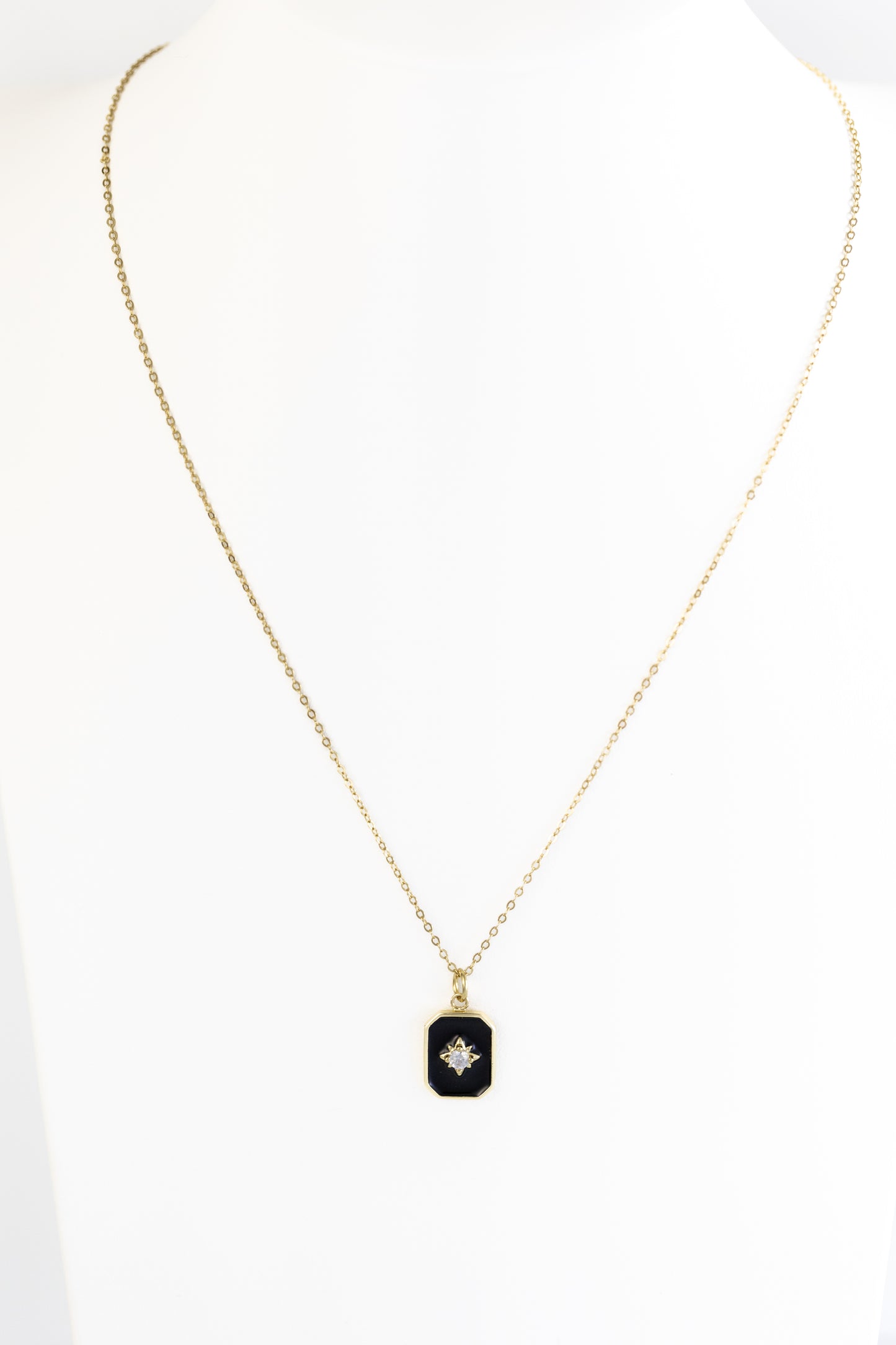 Black N Diamond Necklace