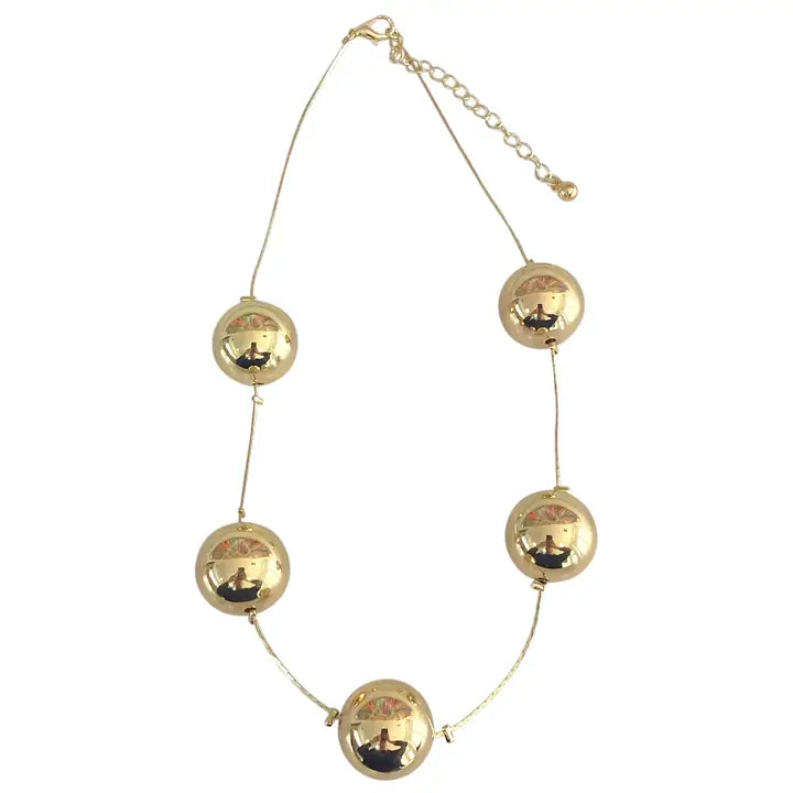 Gold Ball Necklace