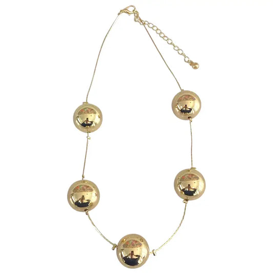Gold Ball Necklace