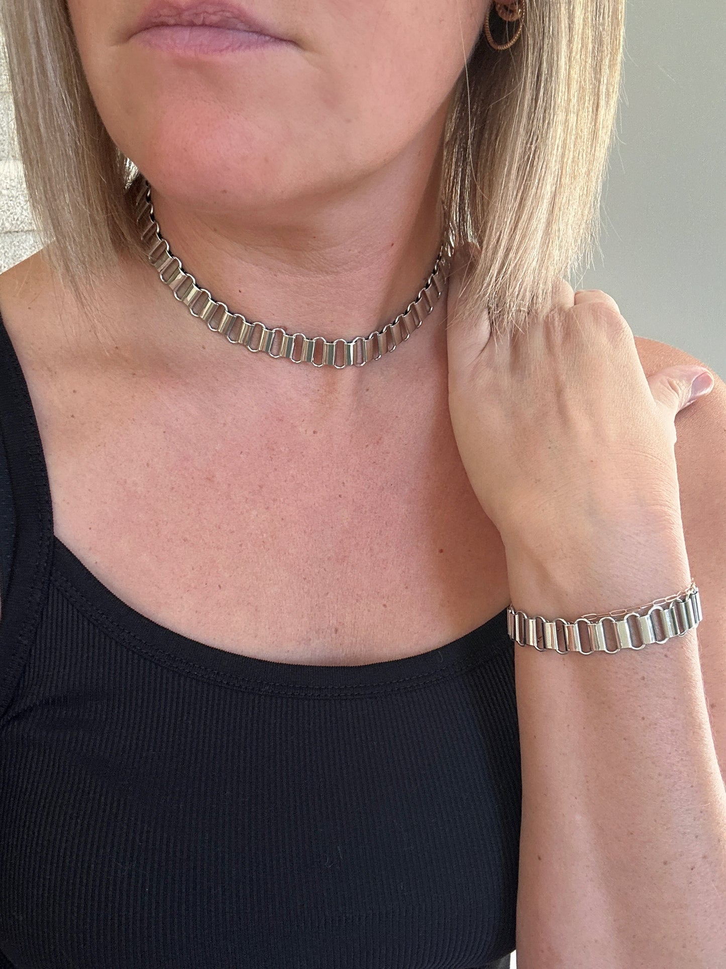 Silver Link Choker