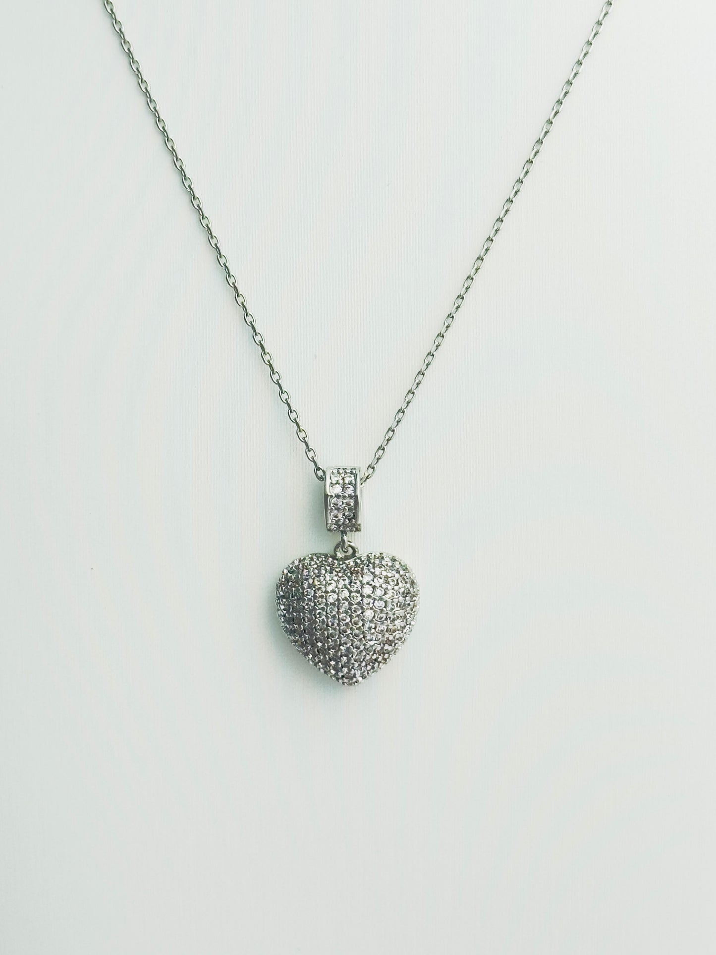 Bubble Silver Heart