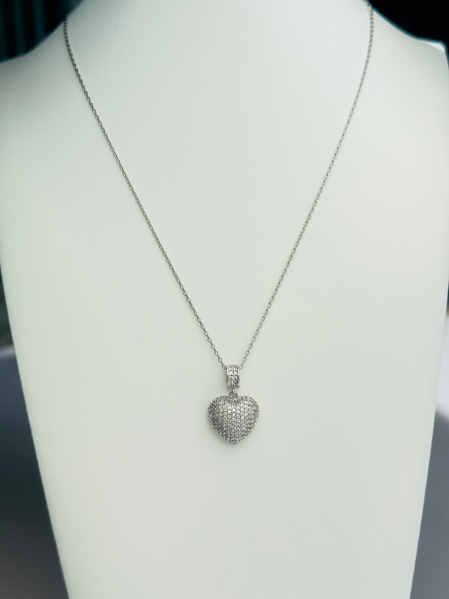 Bubble Silver Heart