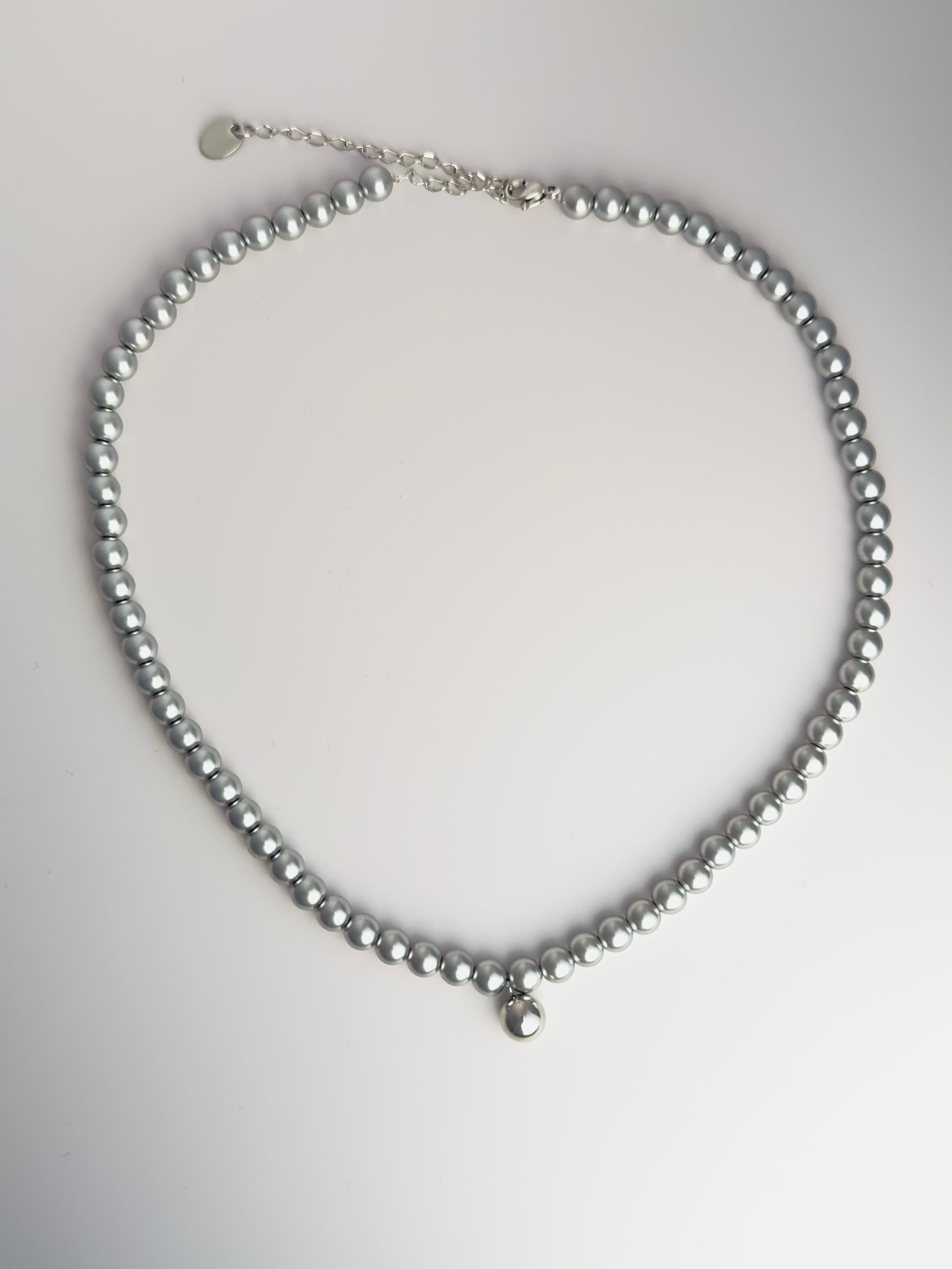 Silver Pearls Necklace