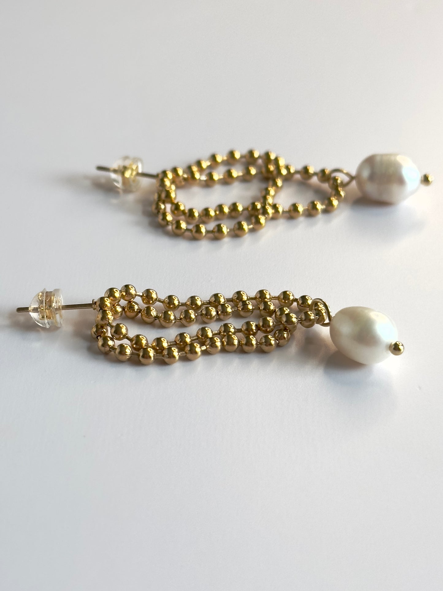 Pearl Chain Earrings