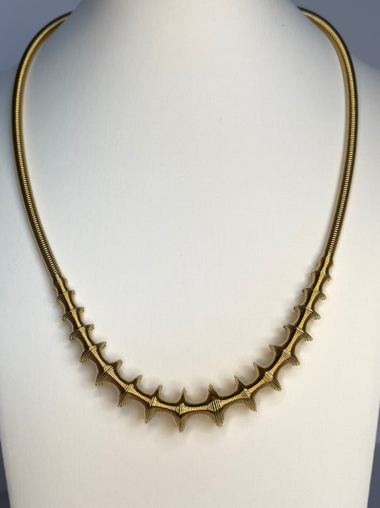 Spiraling Gold Necklace