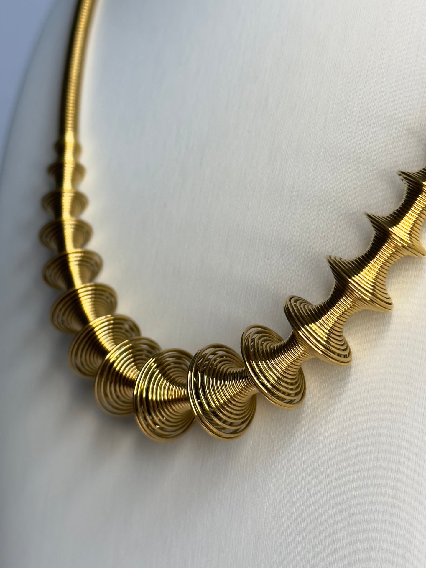 Spiraling Gold Necklace