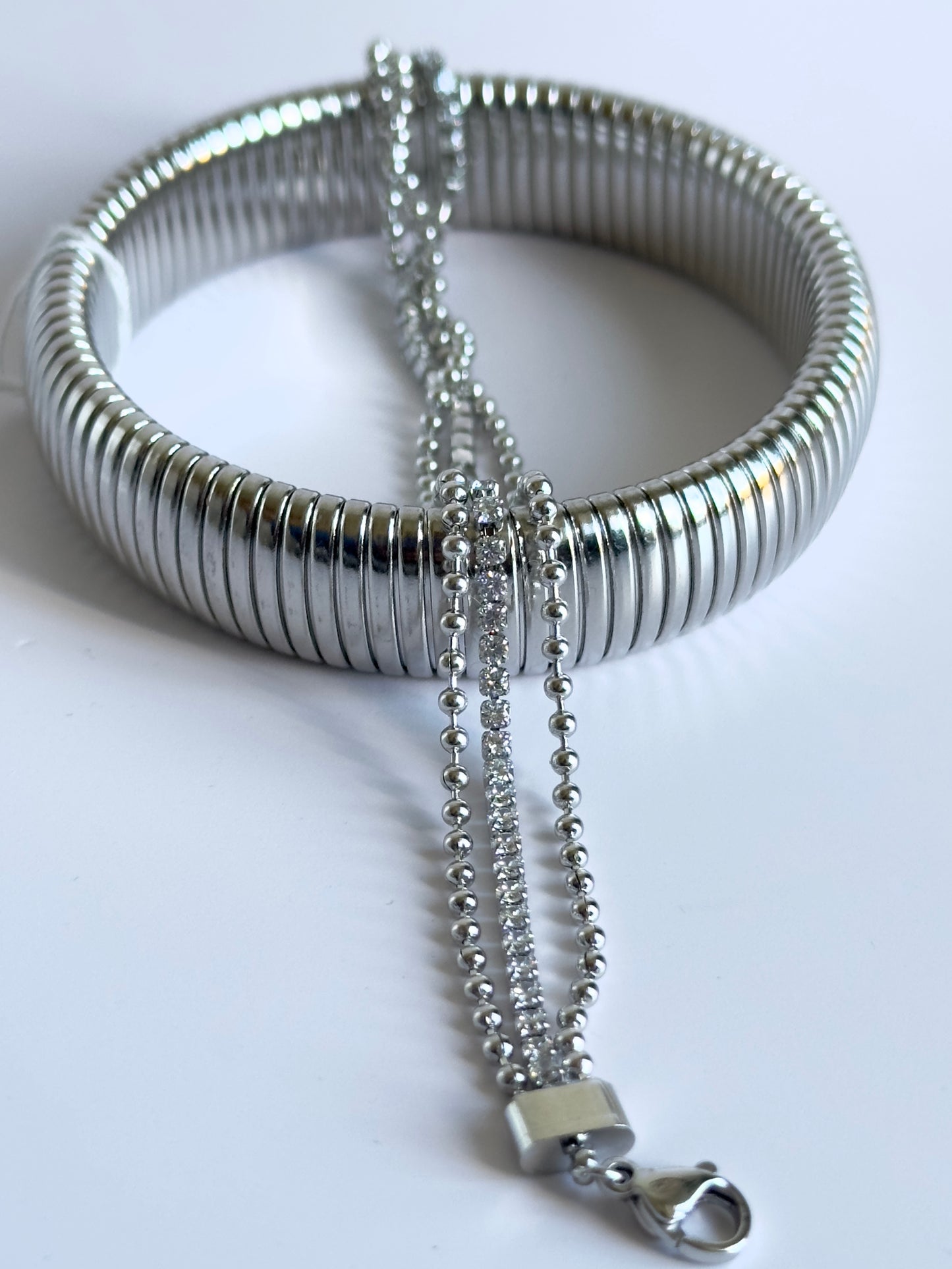 Delicate Silver Layers Bracelet