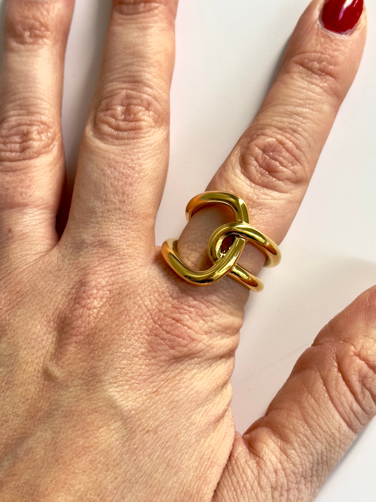 Interlock Gold Ring