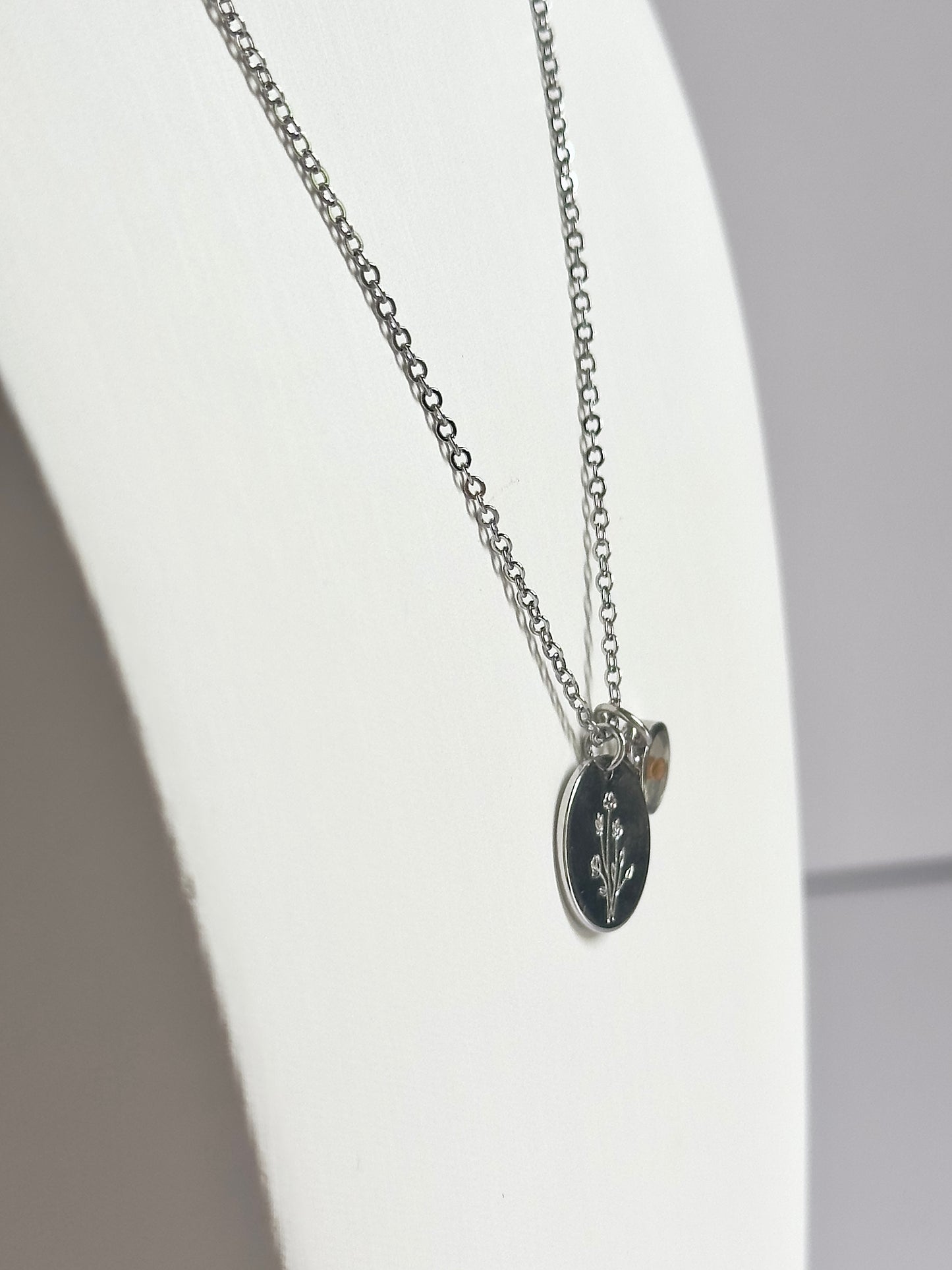 Wildflower Seed Silver Necklace
