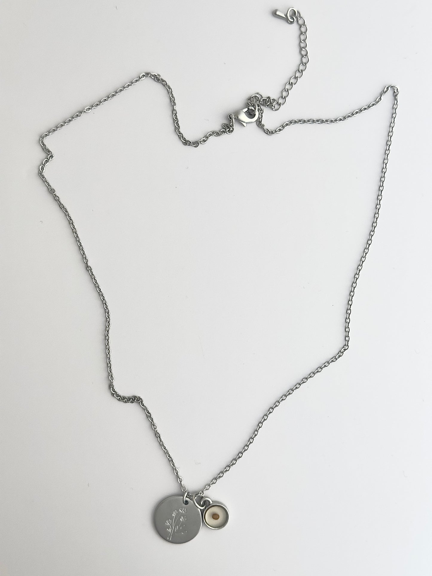 Wildflower Seed Silver Necklace