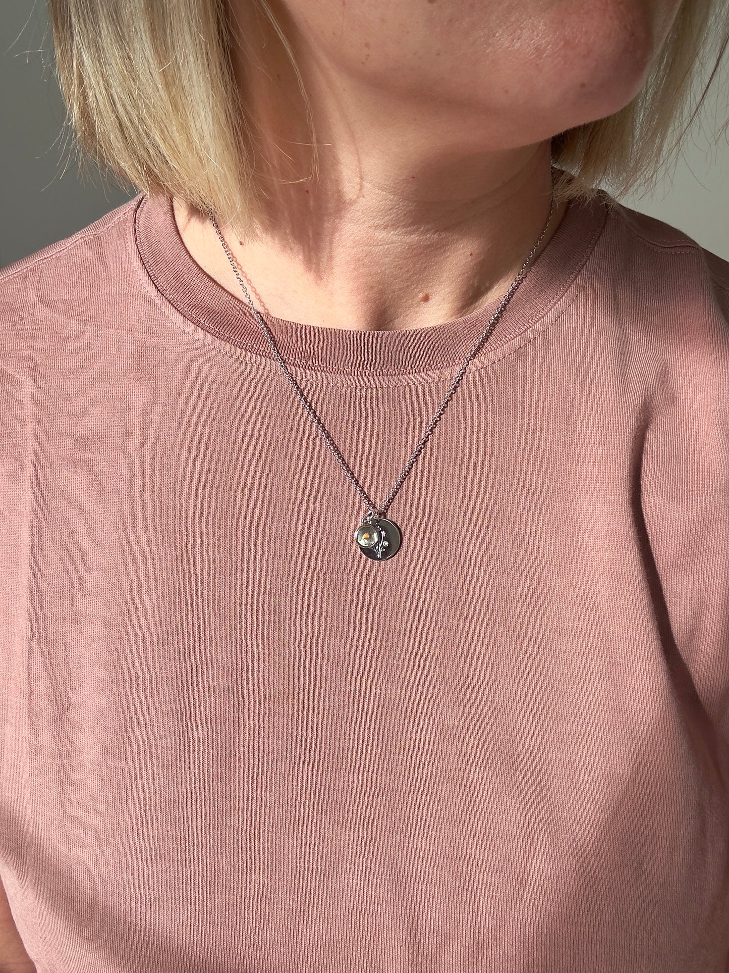 Wildflower Seed Silver Necklace