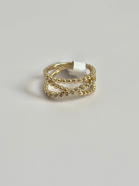 Beaded Layered Ring