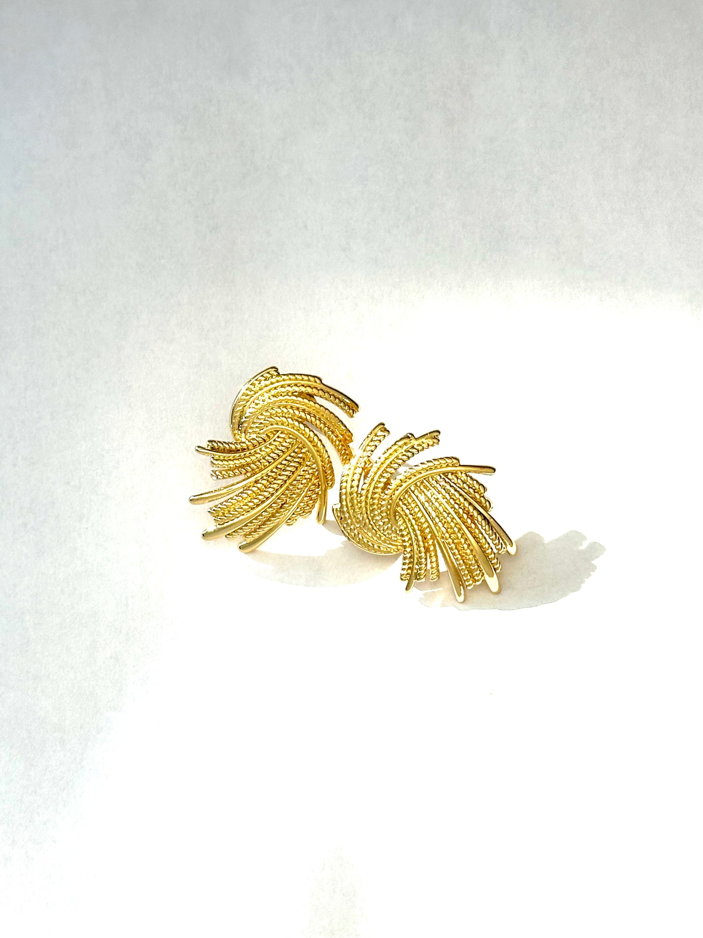 Golden Swirl Earring