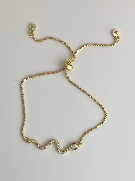 Bling Snake Slider Bracelet