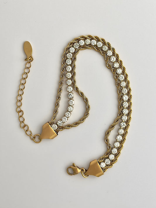 Tennis Rope Layered Bracelet