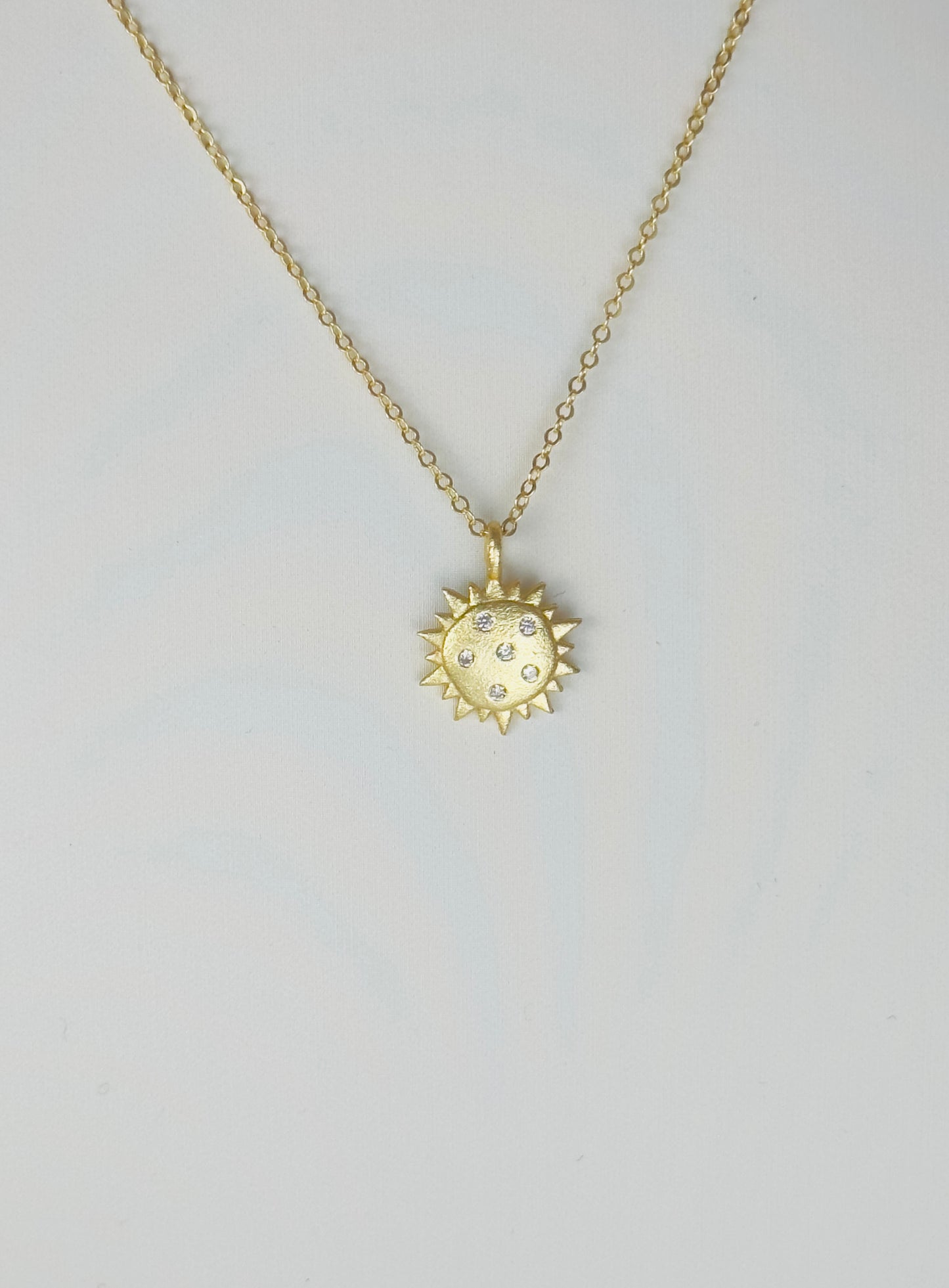 Diamond Sunburst Necklace