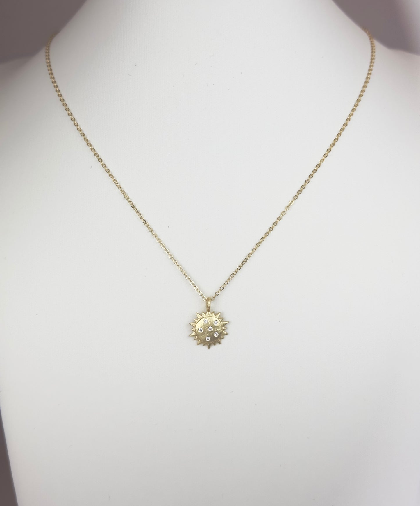 Diamond Sunburst Necklace