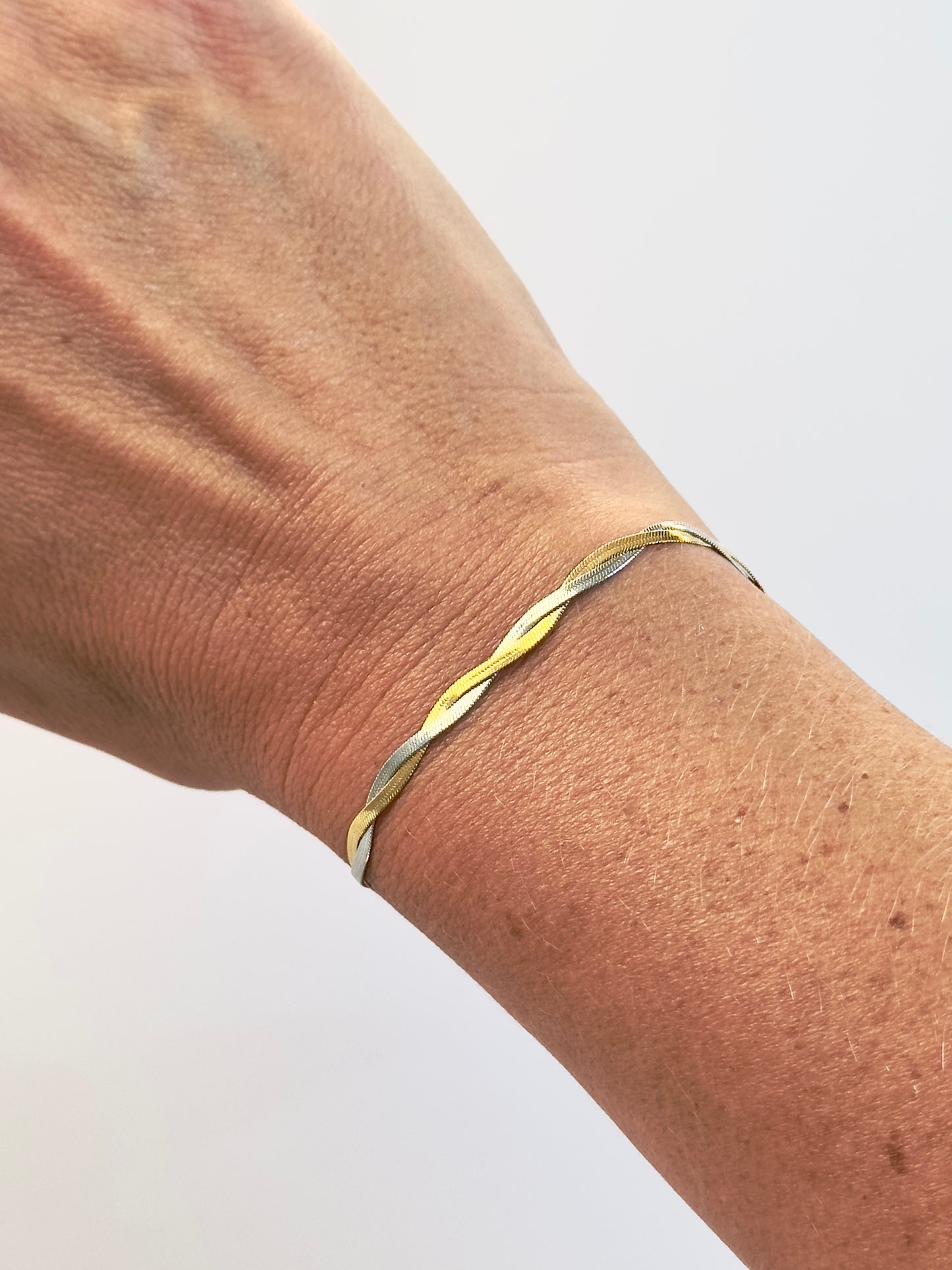 Mixed Metal Twist Bracelet