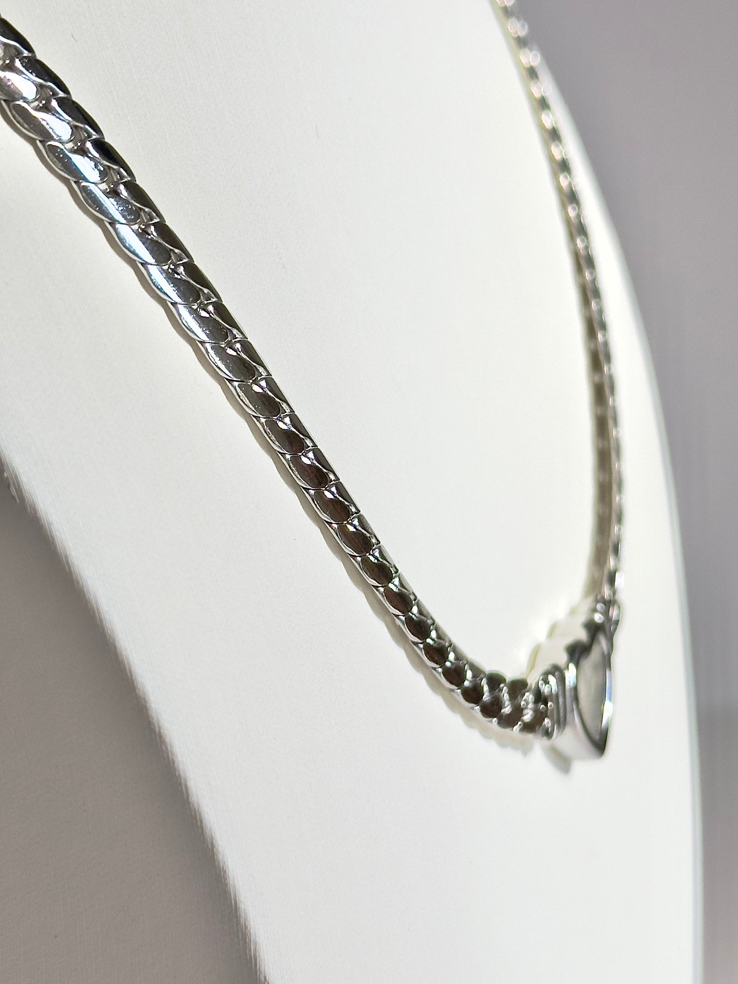 Cutout Silver Heart Necklace