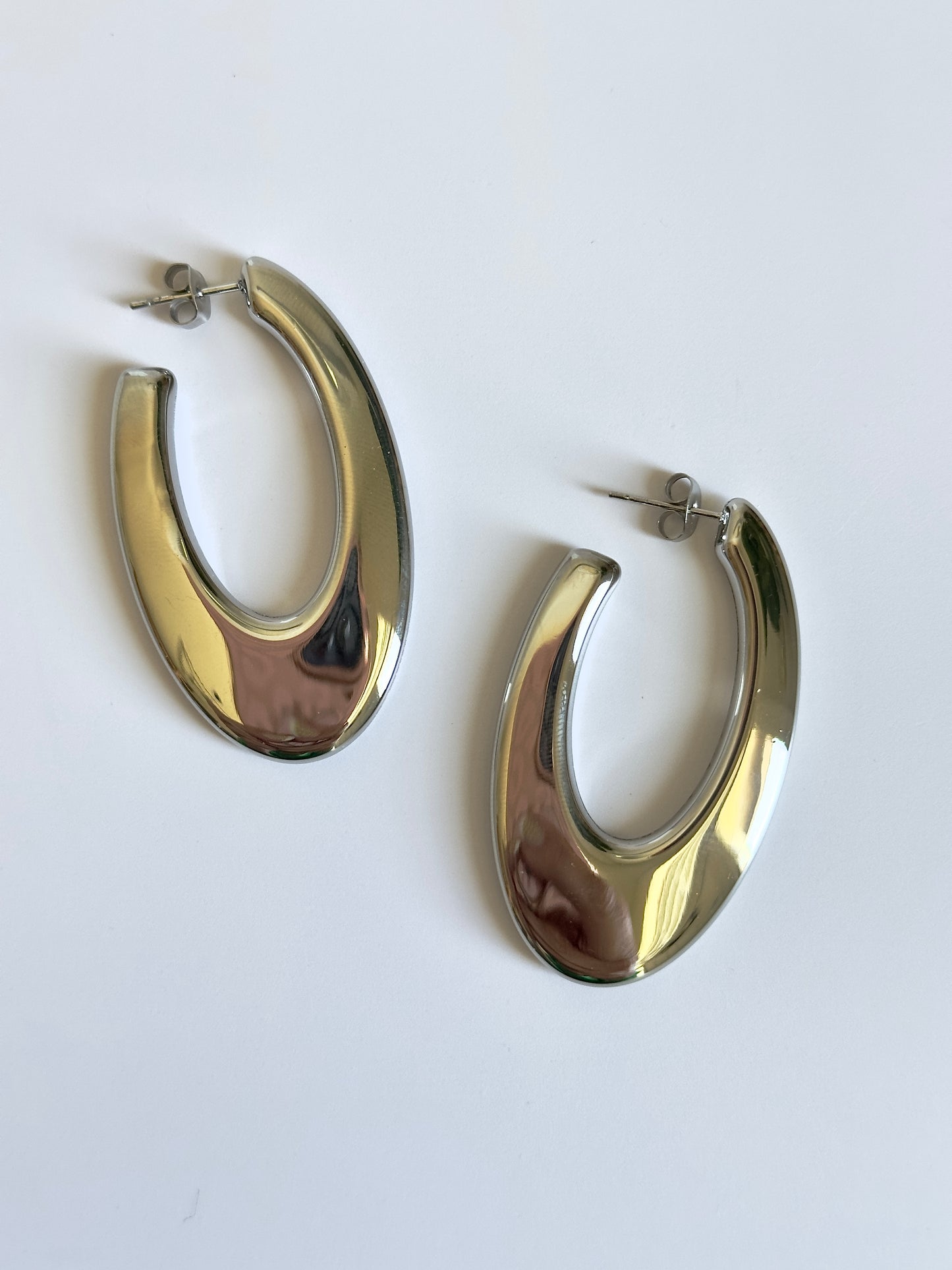Thick Silver Owen Hoops