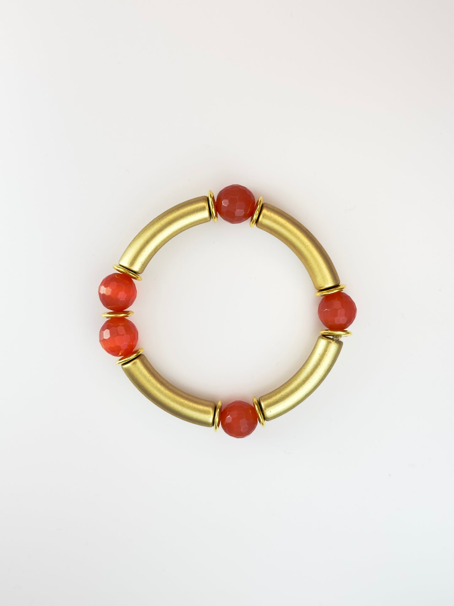 Cat's Eye Rust Bracelet