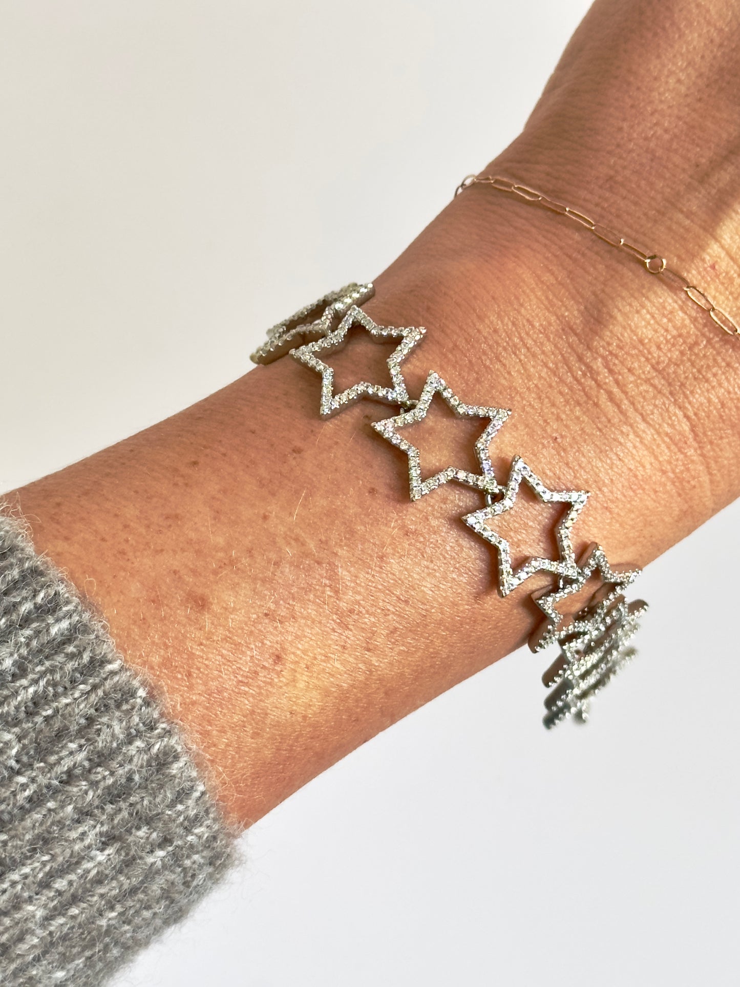 Silver Star Shine Bracelet