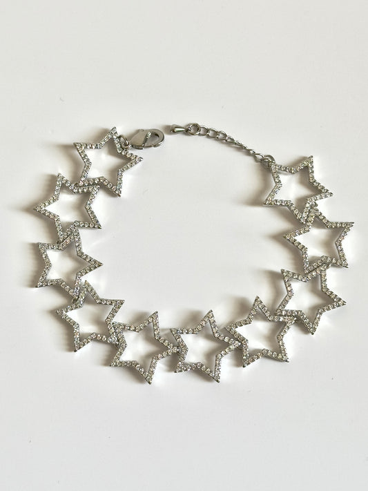 Silver Star Shine Bracelet