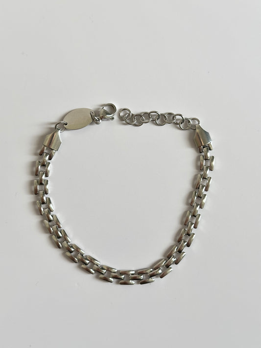 Silver Squared Bracelet
