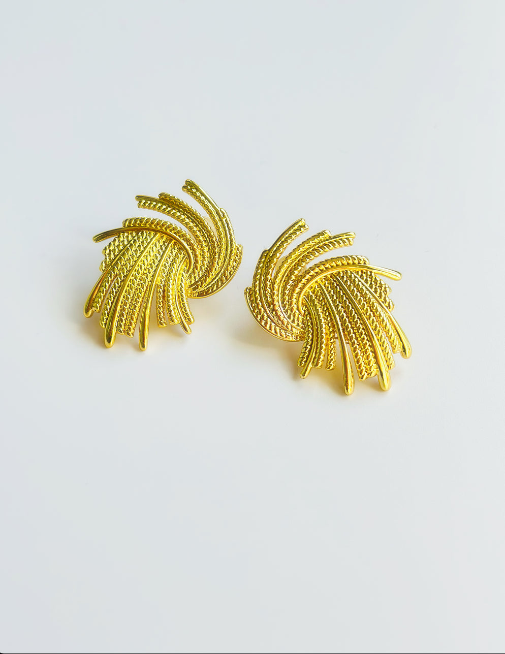 Golden Swirl Earring